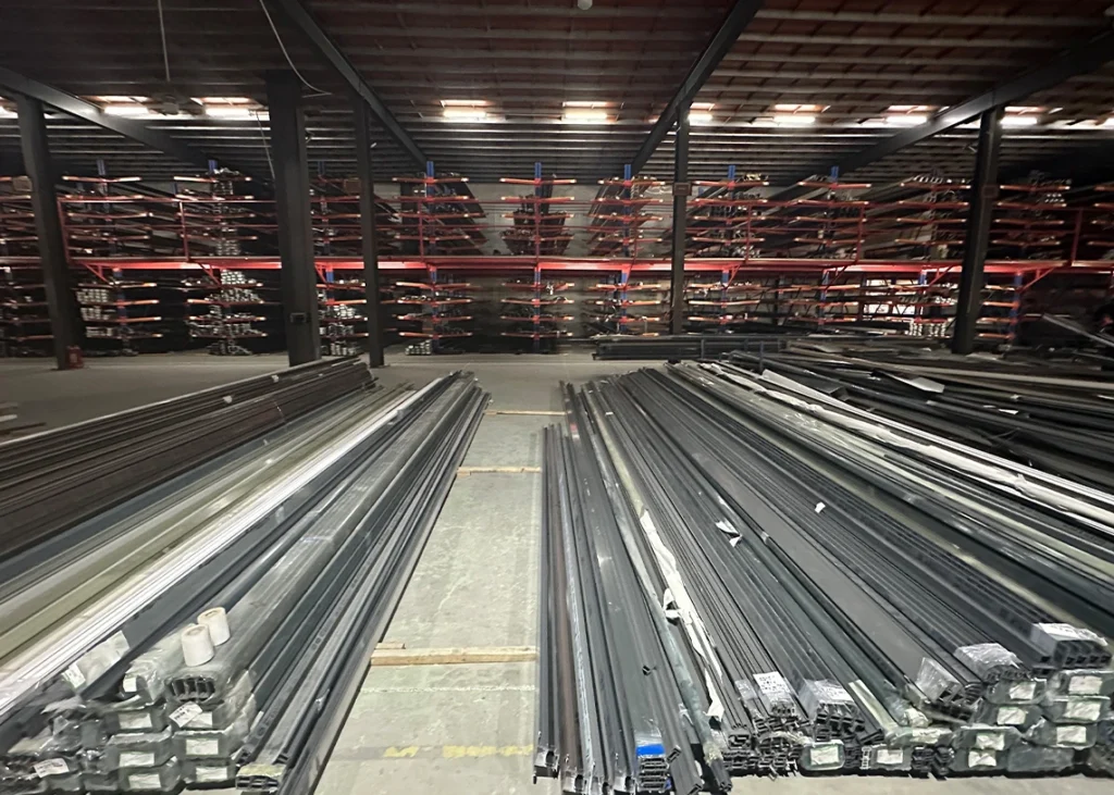 Aluminum alloy door factory materials